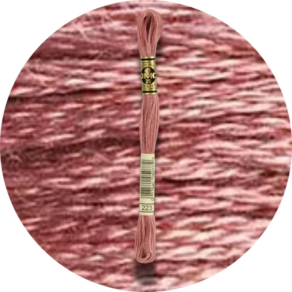 DMC Mouliné Spécial 25 Broderigarn, Ensfarvet, Røde/Gule/Orange nuancer